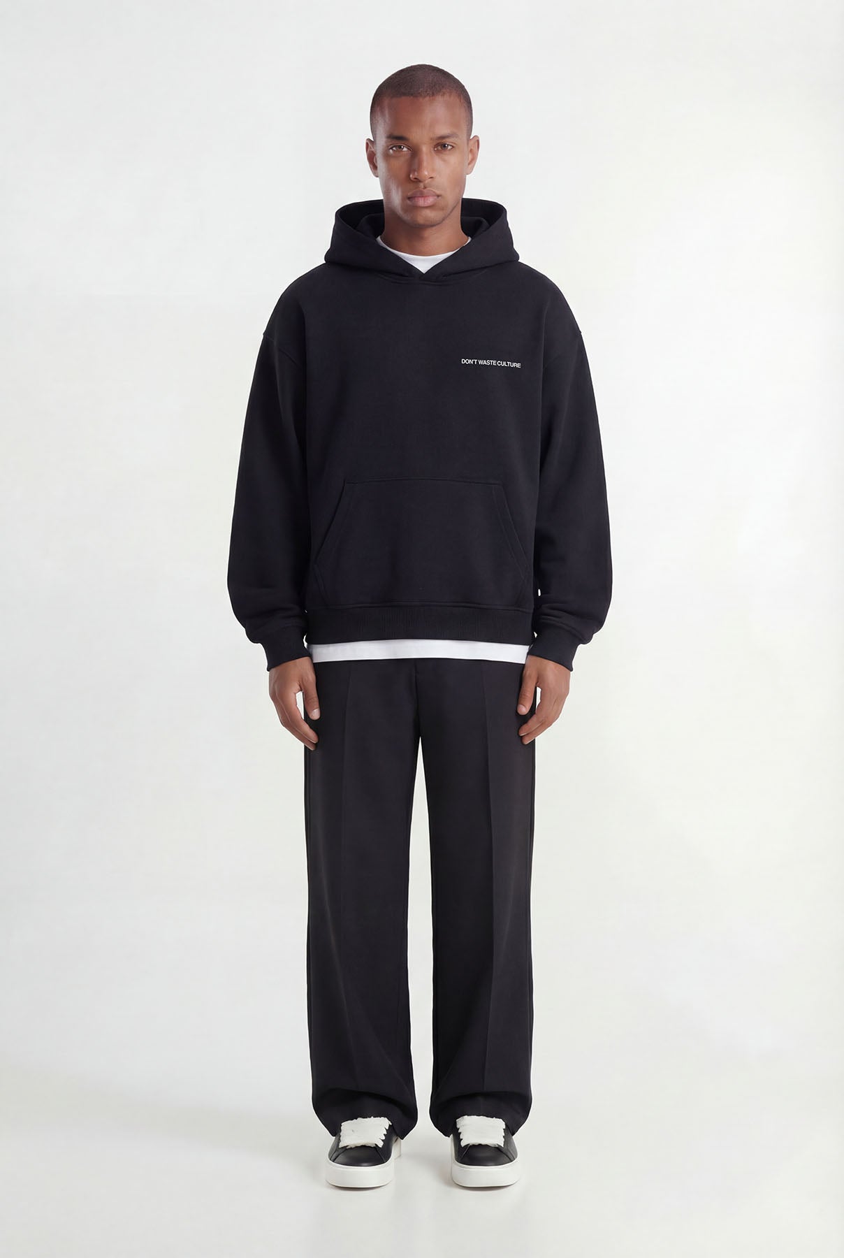 Nael Hoodie | Black - Hoodies Don't Waste Culture