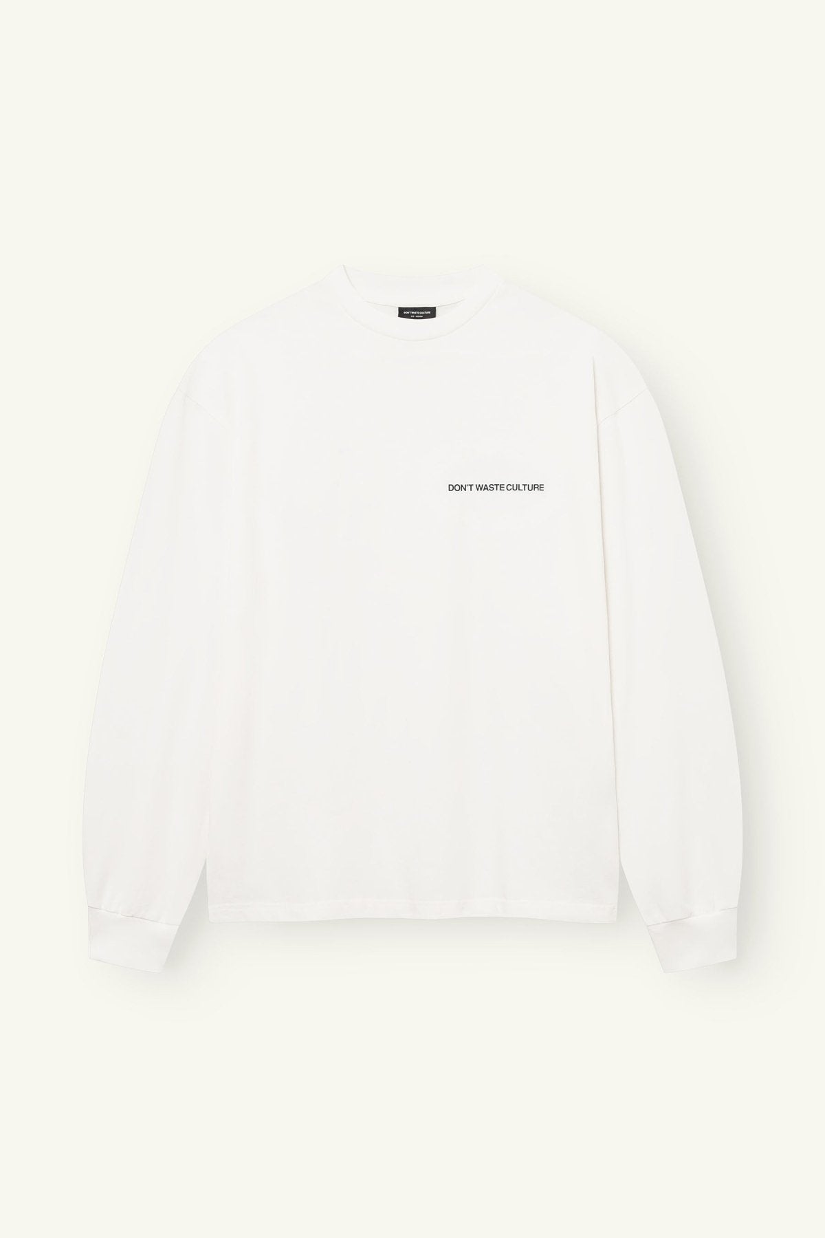 Quasi Longsleeve | White - Longsleeves Don't Waste Culture