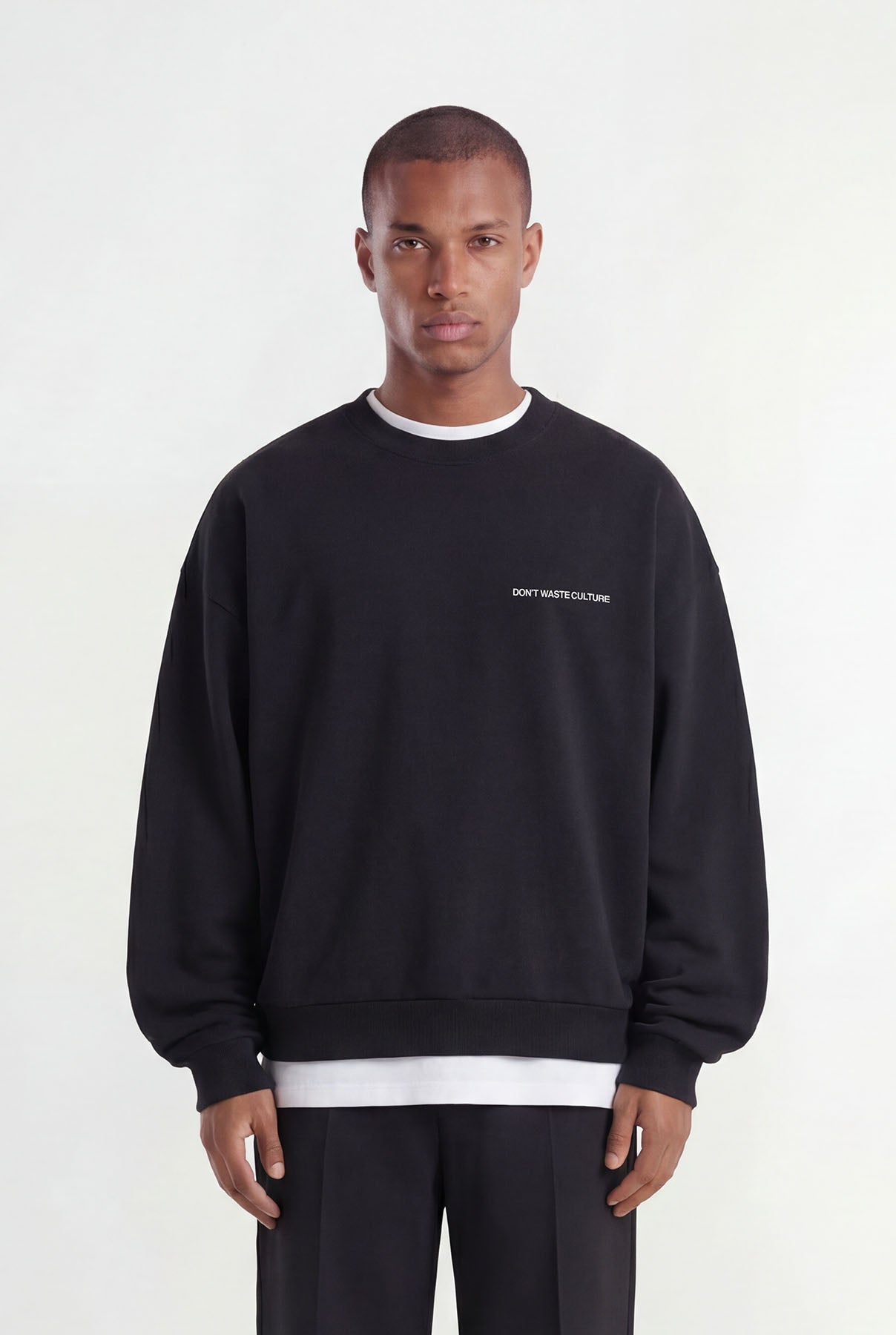 Tripo Sweater | Black - Sweaters Don't Waste Culture