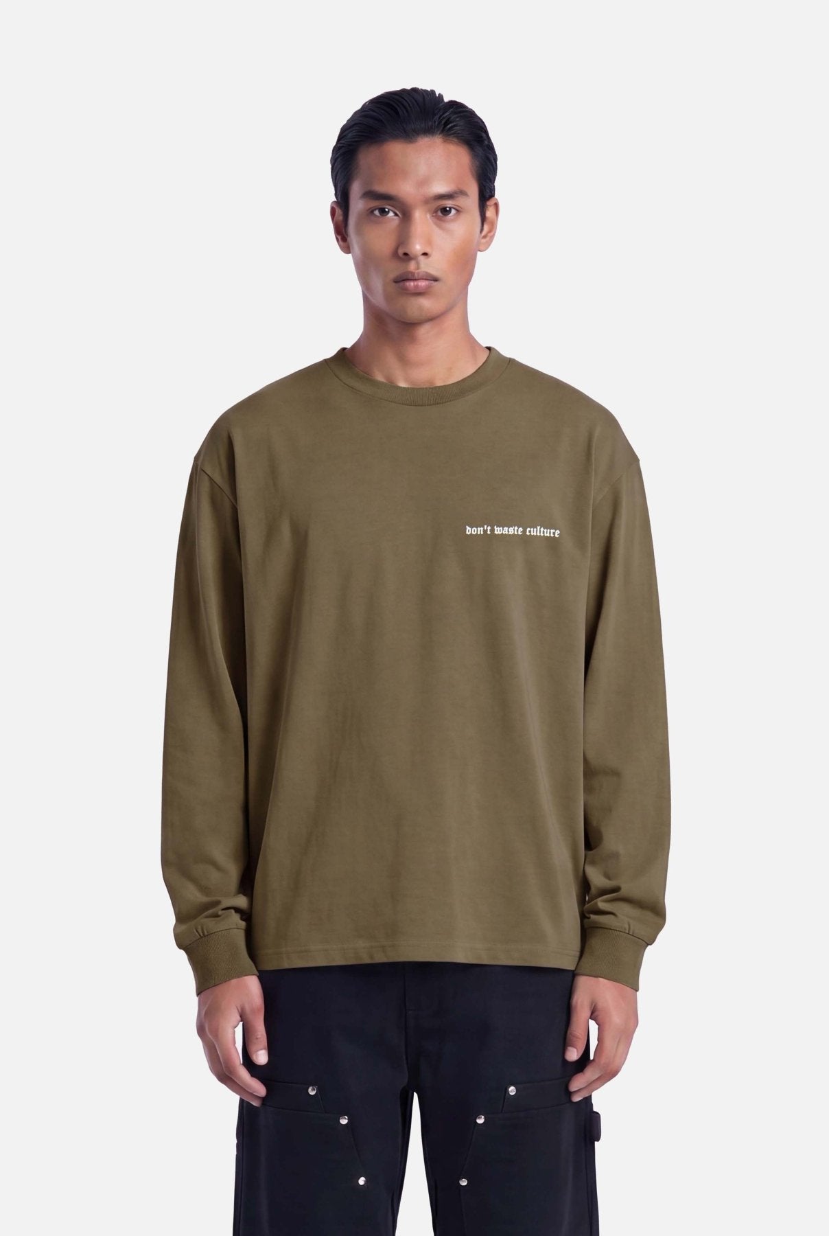 Zayd Longsleeve | Khaki - Longsleeves Don't Waste Culture