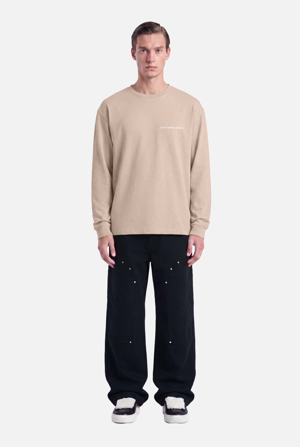 Zayd Longsleeve | Taupe - Longsleeves Don't Waste Culture