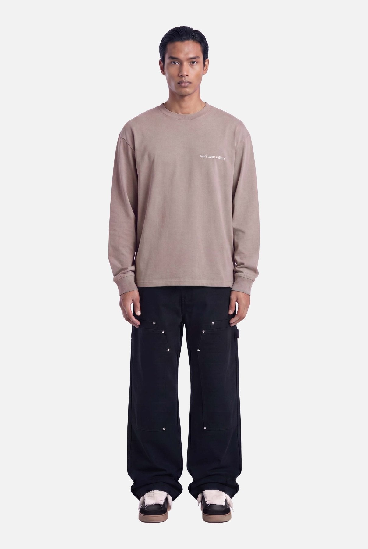 Zayd Longsleeve | Warm Grey - Longsleeves Don't Waste Culture