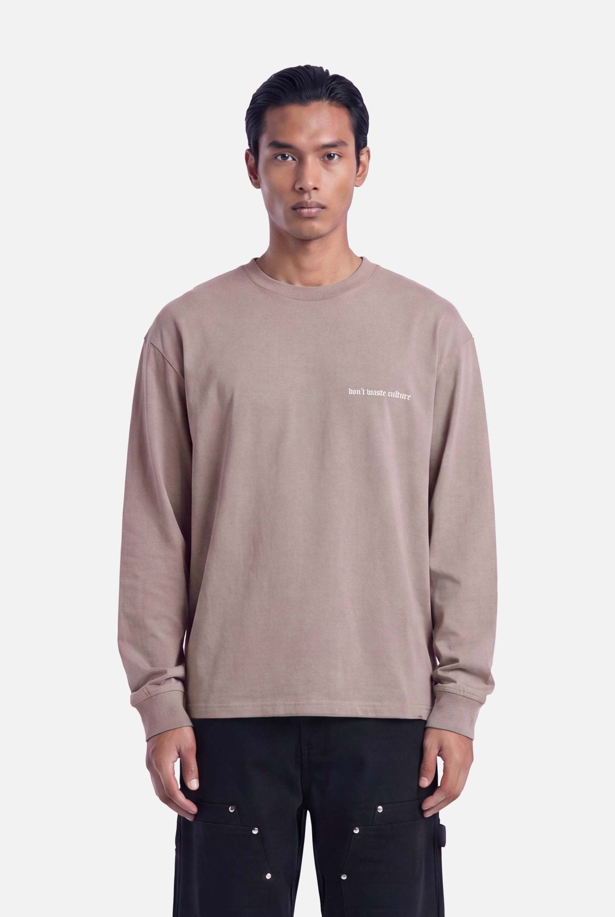 Zayd Longsleeve | Warm Grey - Longsleeves Don't Waste Culture