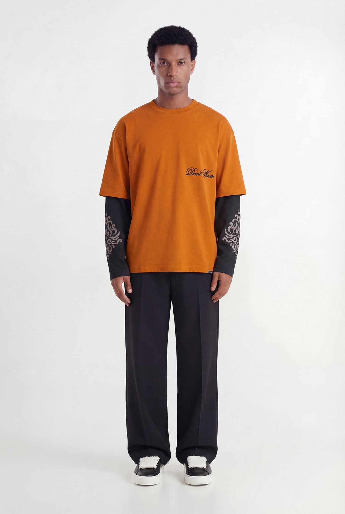Alare Layer Longsleeve | Orange - Longsleeves Don't Waste Culture