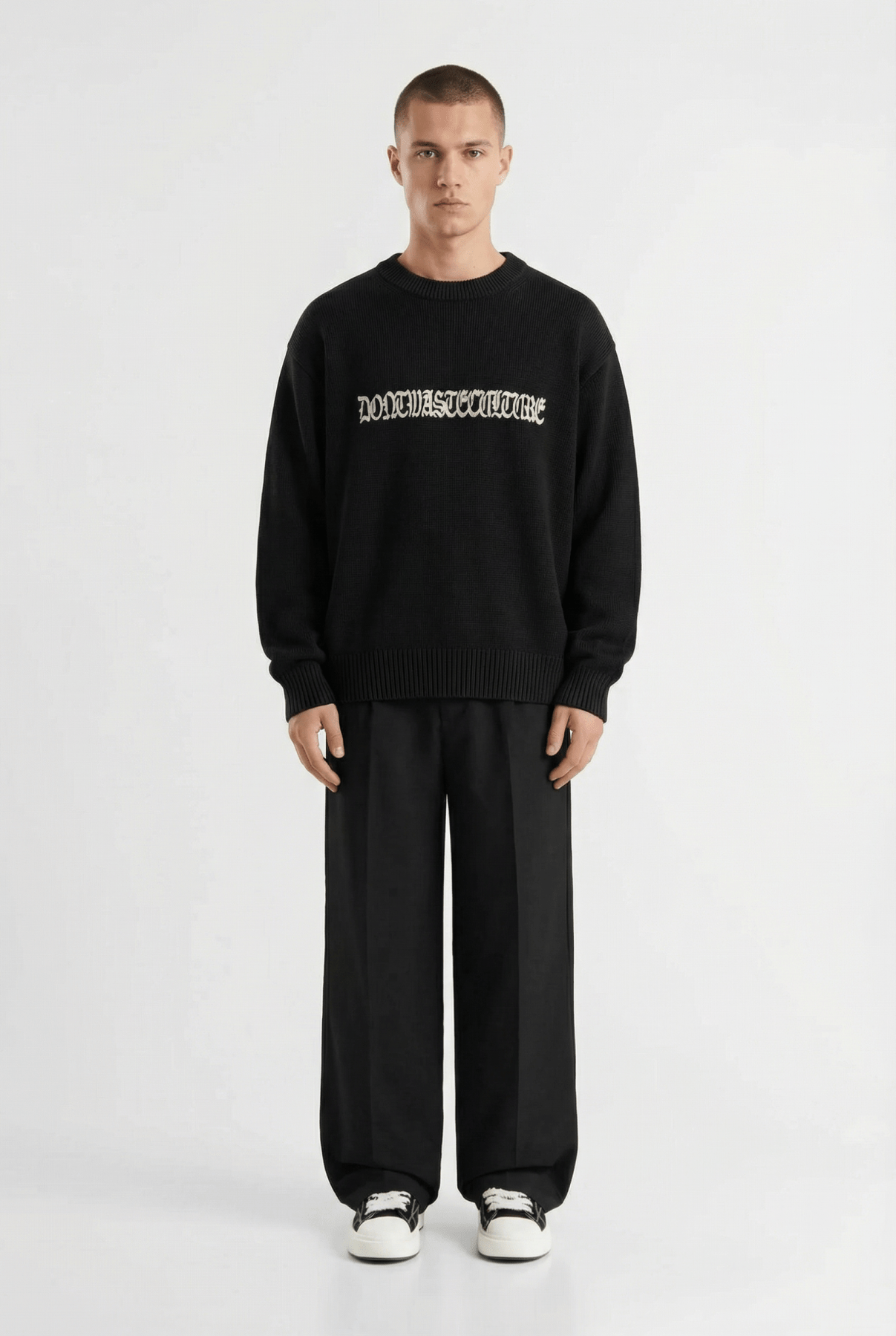 Aretu | Black - Knitwear Don't Waste Culture