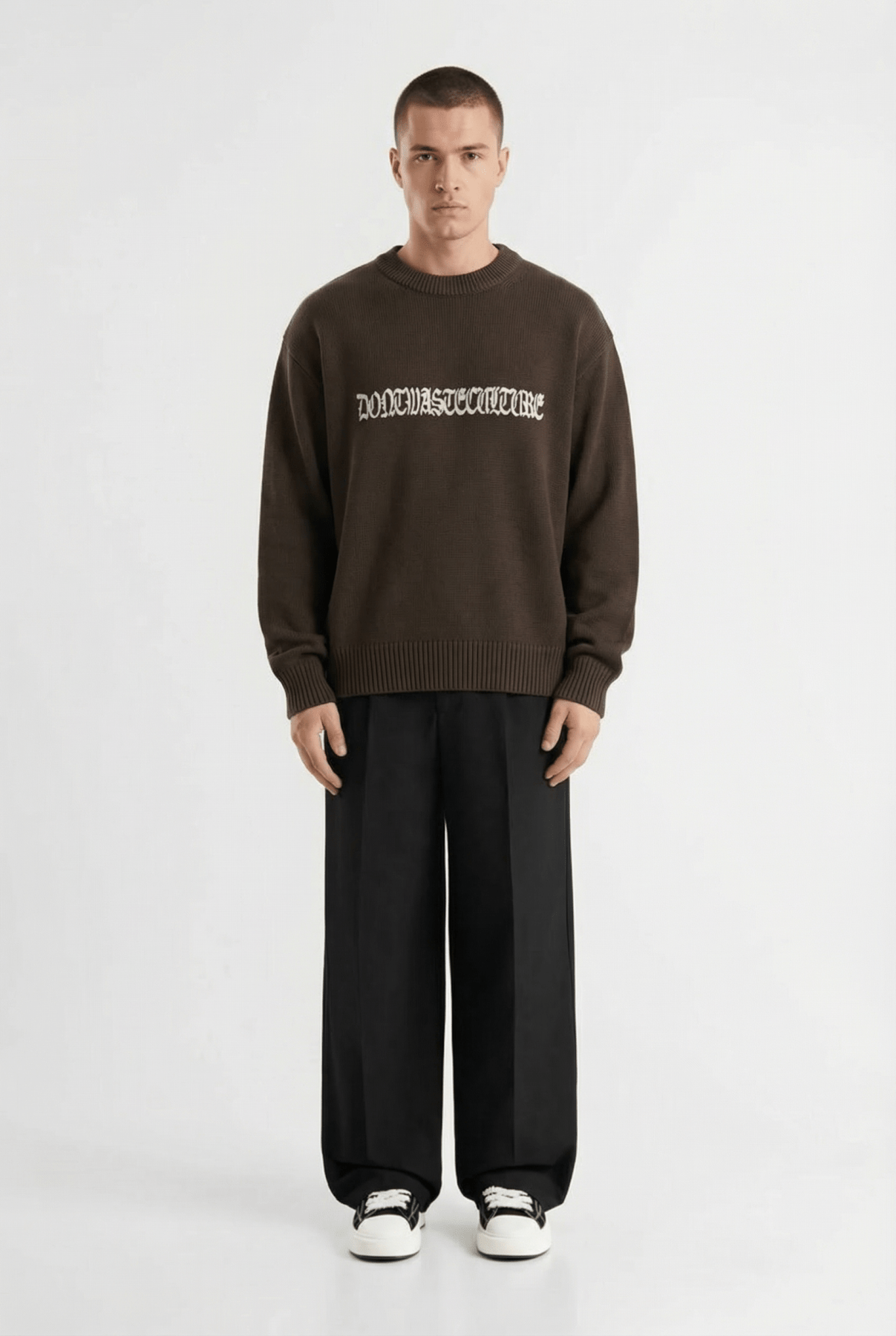 Aretu | Brown - Knitwear Don't Waste Culture