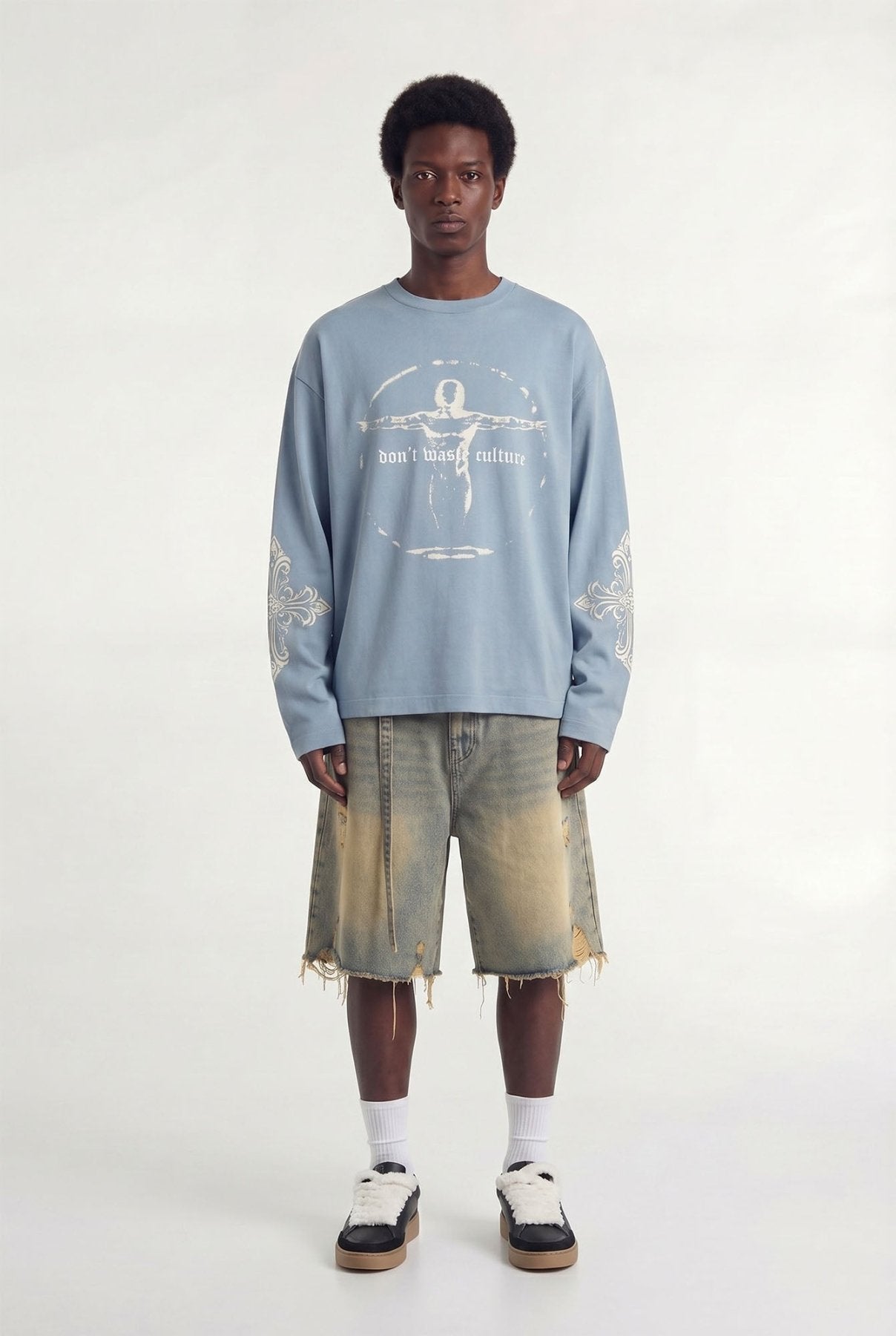 Ator Longsleeve | Light Blue - Longsleeves Don't Waste Culture