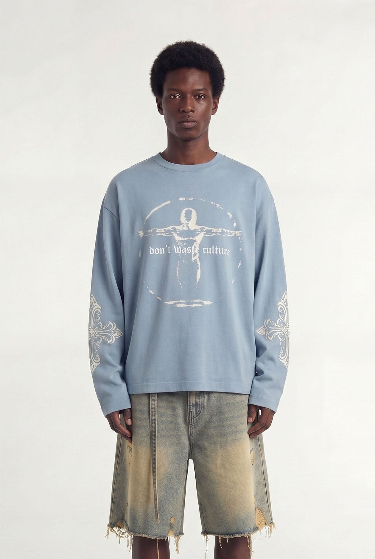 Ator Longsleeve | Light Blue - Longsleeves Don't Waste Culture