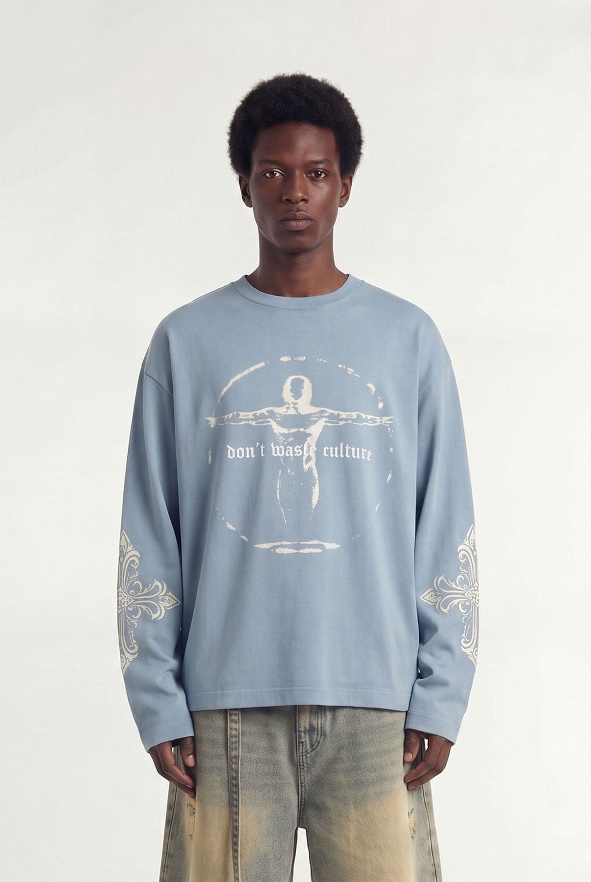 Ator Longsleeve | Light Blue - Longsleeves Don't Waste Culture