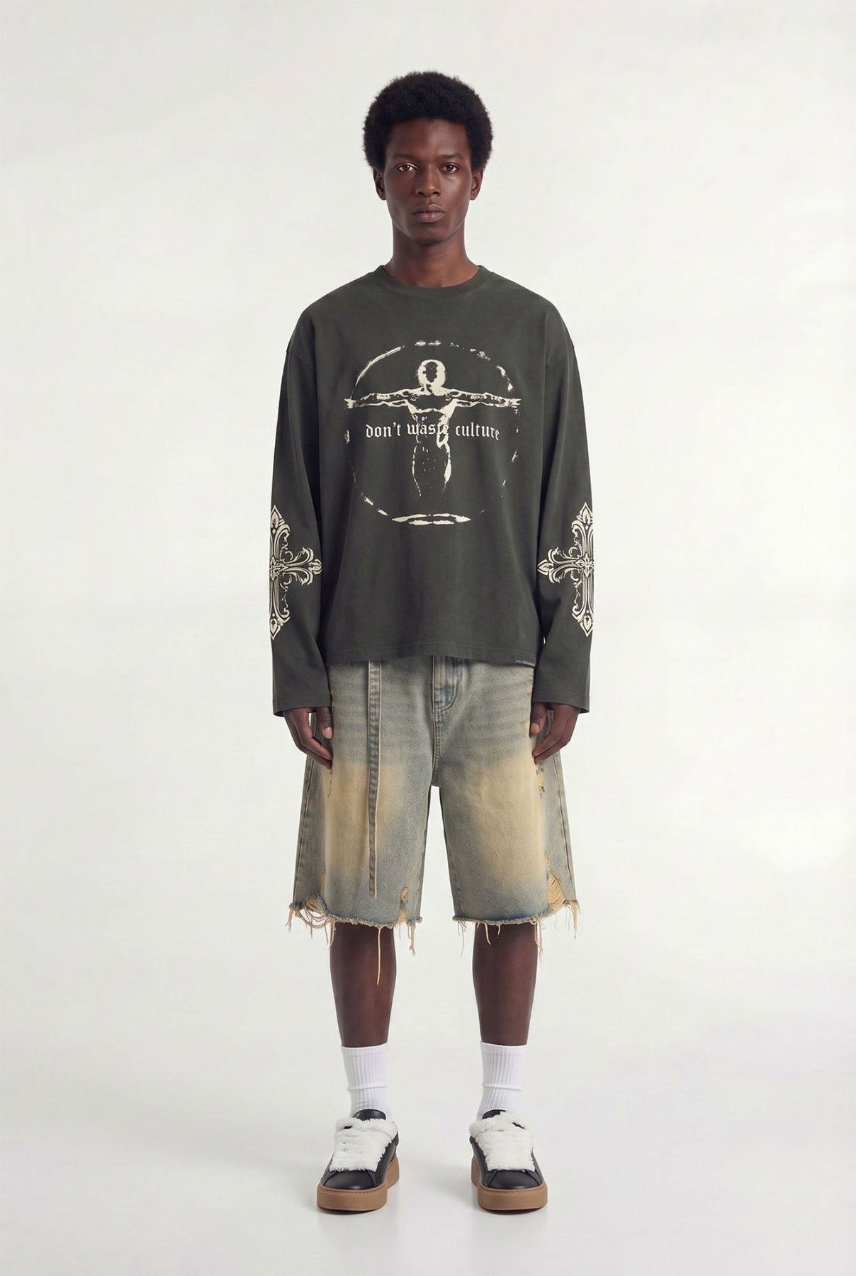 Ator Longsleeve | Charcoal - Longsleeves Don't Waste Culture