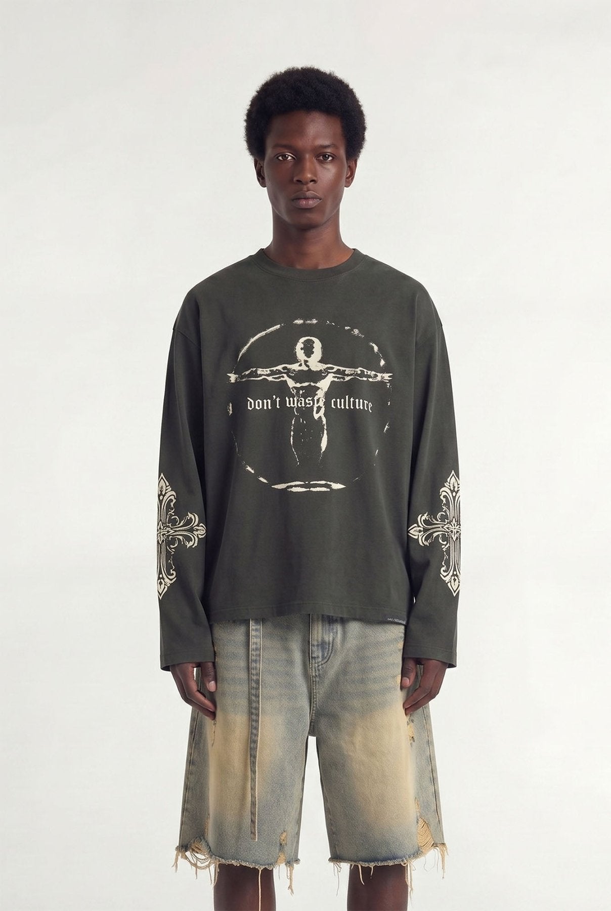Ator Longsleeve | Charcoal - Longsleeves Don't Waste Culture