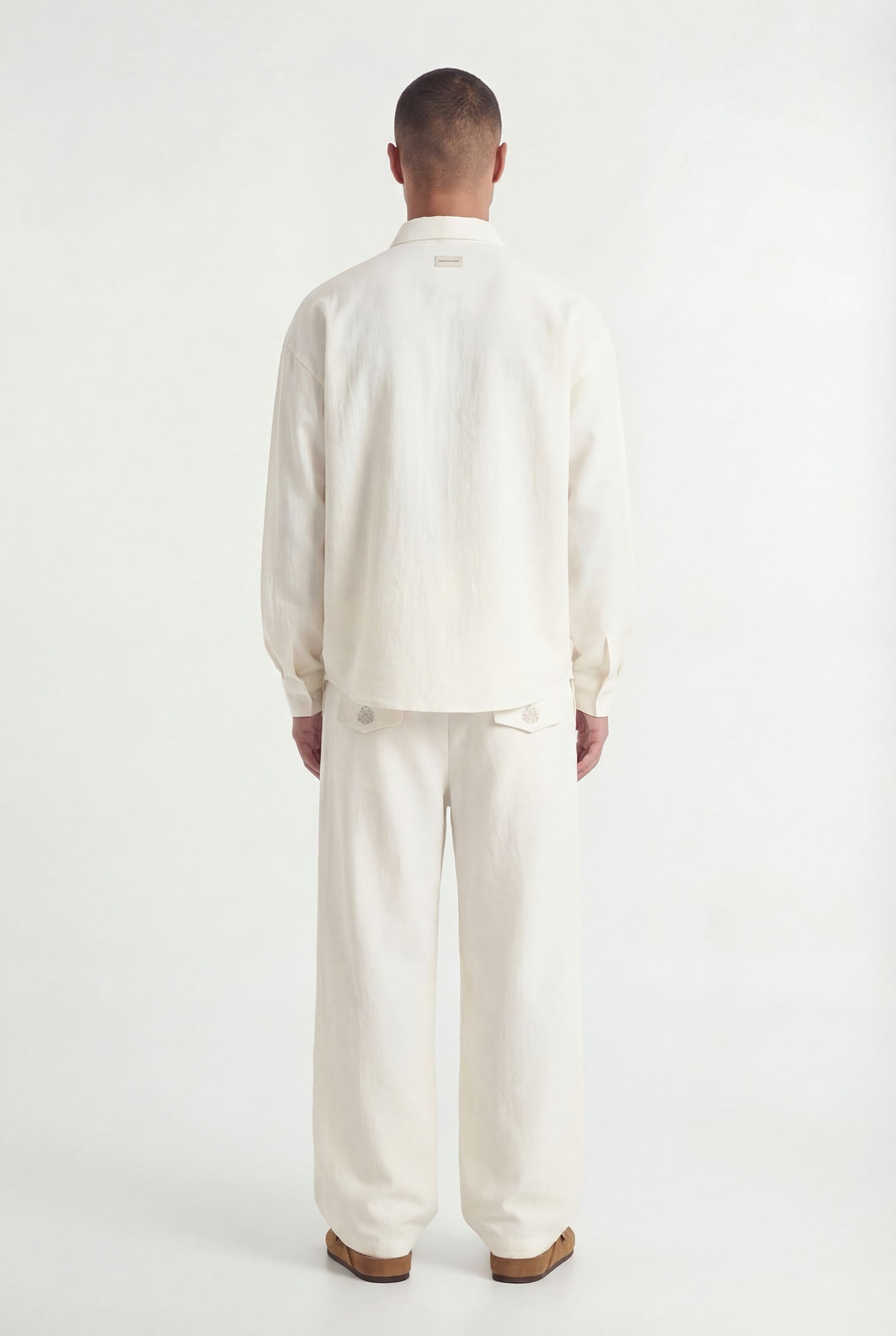 Aurelienn Overshirt | White - Shirts Don't Waste Culture