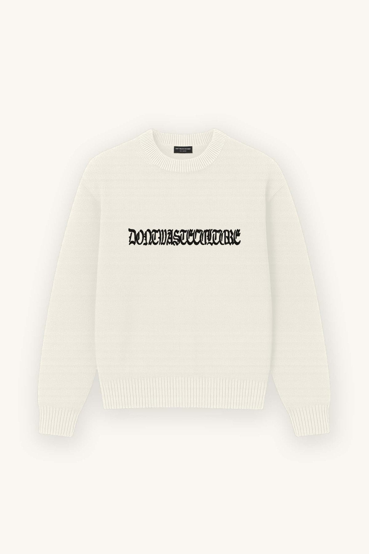 Aretu | Off - White - Knitwear Don't Waste Culture