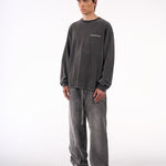 Zaba | Washed Black - Longsleeves Don't Waste Culture