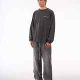 Zaba | Washed Black - Longsleeves Don't Waste Culture