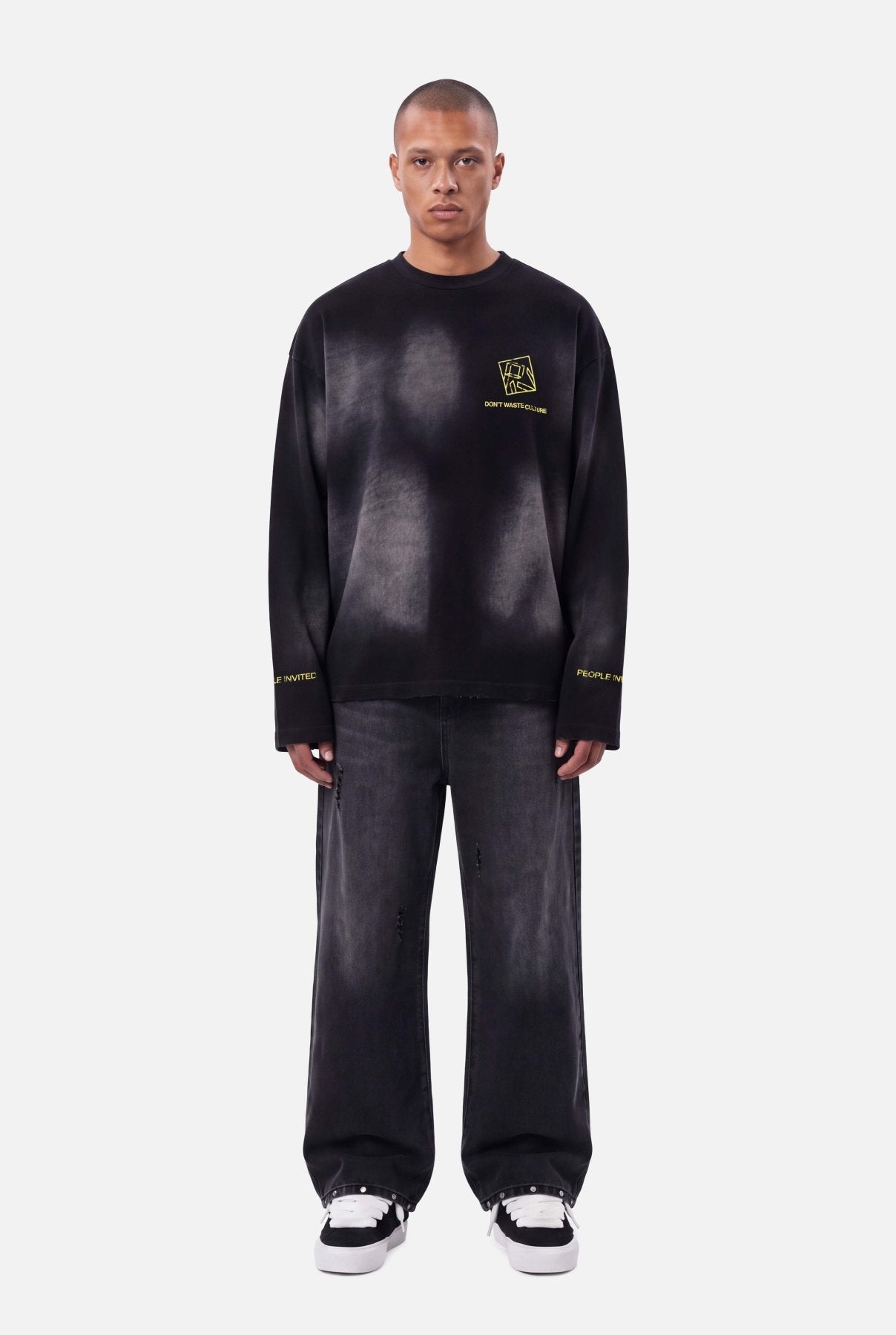 Mera | PIV Longsleeve | Faded Black - Longsleeves Don't Waste Culture