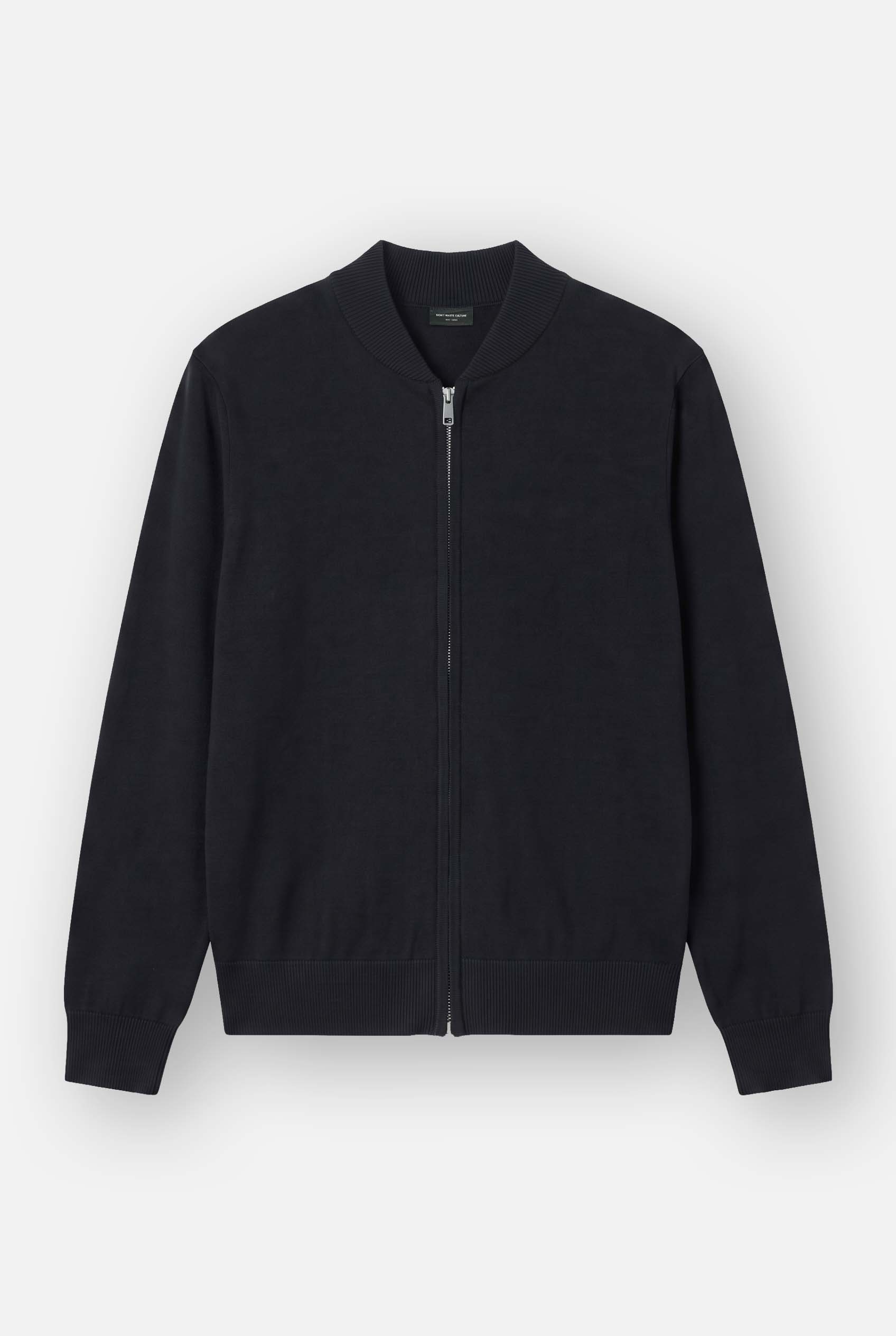 Ewald | Fine Zip Cardigan | Black - Knitwear Don't Waste Culture