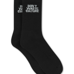 Logo Socks | Black - Socks Don't Waste Culture