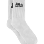 Logo Socks | White - Socks Don't Waste Culture
