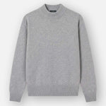 Feno | Fine Mockneck Knit | Melange Grey - Knitwear Don't Waste Culture