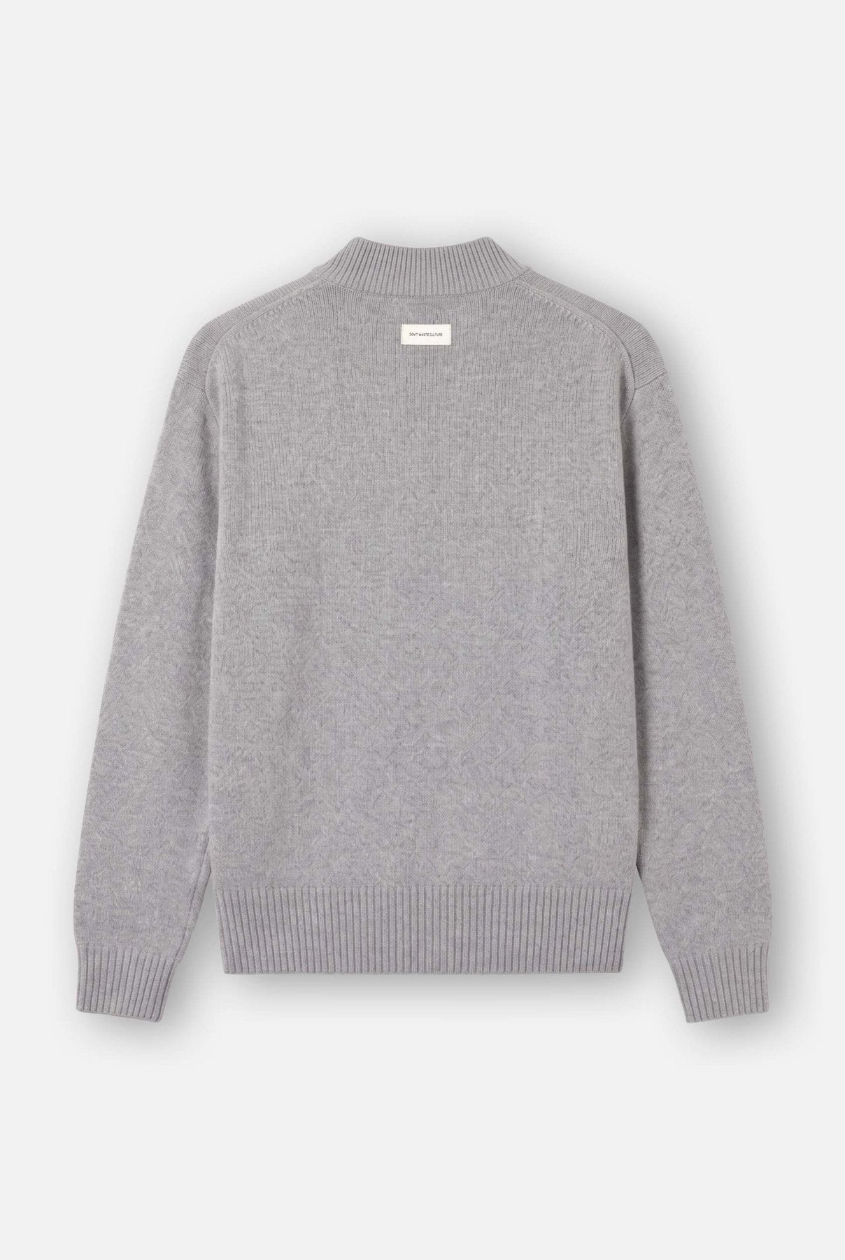 Feno | Fine Mockneck Knit | Melange Grey - Knitwear Don't Waste Culture
