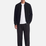 Ewald | Fine Zip Cardigan | Black - Knitwear Don't Waste Culture