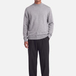 Feno | Fine Mockneck Knit | Melange Grey - Knitwear Don't Waste Culture