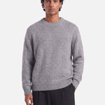 Nils | Heavyweight Knit | Melange Grey - Knitwear Don't Waste Culture
