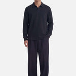 Ruoma Polo Longsleeve | Black - Longsleeves Don't Waste Culture