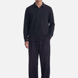 Ruoma Polo Longsleeve | Black - Longsleeves Don't Waste Culture