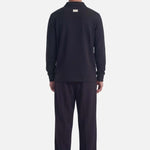 Ruoma Polo Longsleeve | Black - Longsleeves Don't Waste Culture