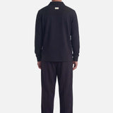 Ruoma Polo Longsleeve | Black - Longsleeves Don't Waste Culture