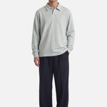 Ruoma Polo Longsleeve | Melange Grey - Longsleeves Don't Waste Culture