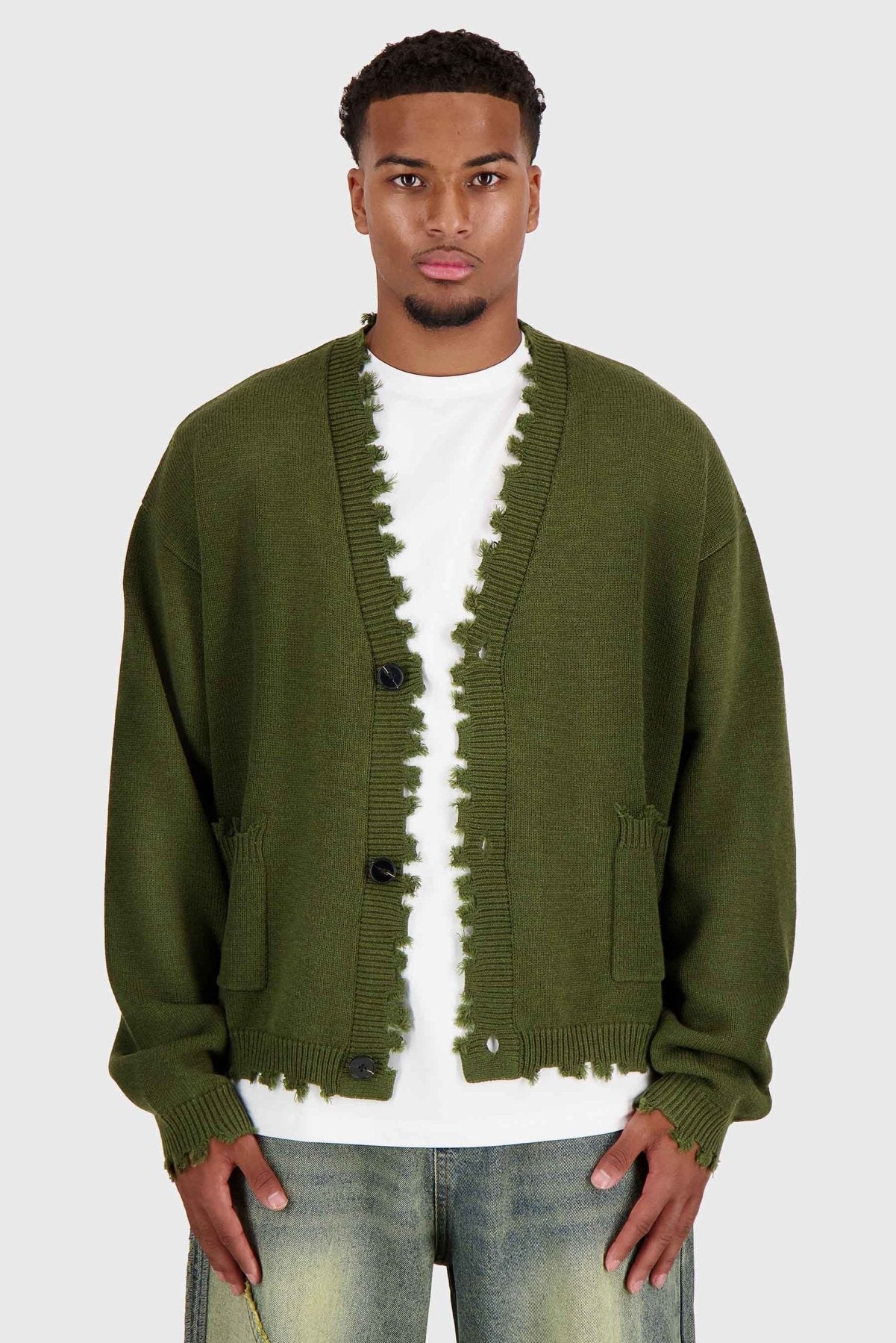 Jelani | Khaki - Knitwear Don't Waste Culture