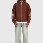 Rhegan | Brown Khaki - Zipper Hoodies Don't Waste Culture