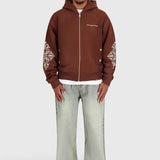 Rhegan | Brown Khaki - Zipper Hoodies Don't Waste Culture