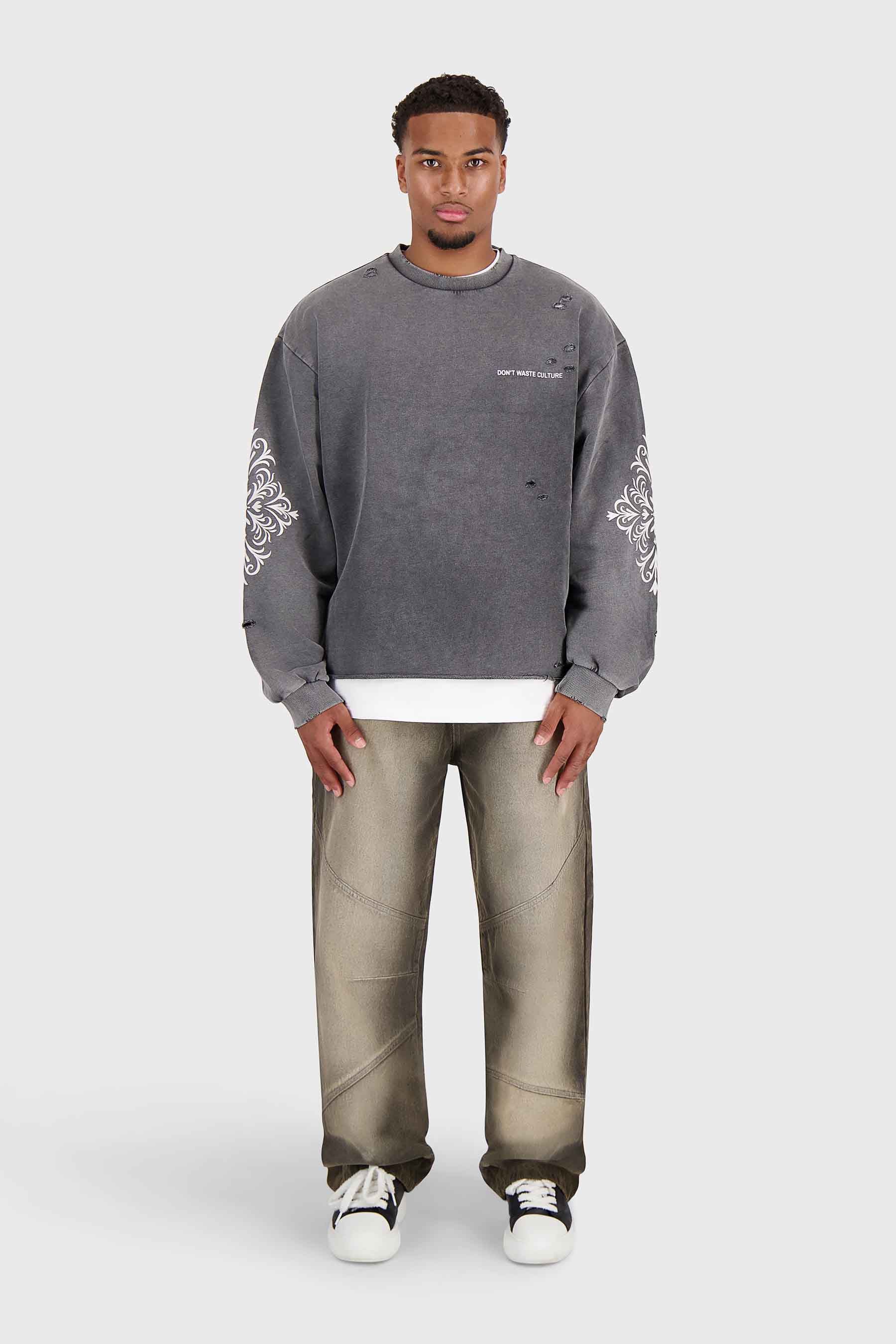 Urwen | Washed Black - Sweaters Don't Waste Culture