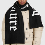 Jacquard scarf | Black - Accessories Don't Waste Culture