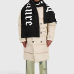 Jacquard scarf | Black - Accessories Don't Waste Culture