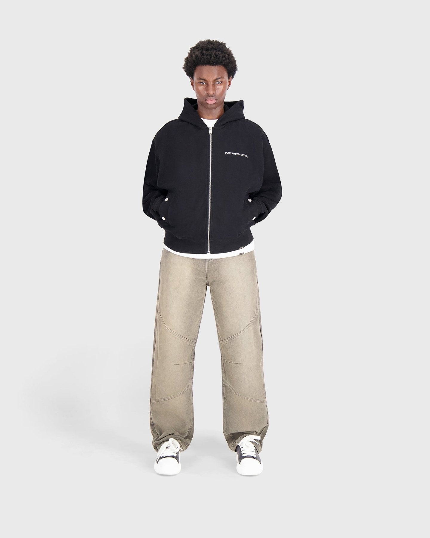 Baelen | Black - Zipper Hoodies Don't Waste Culture