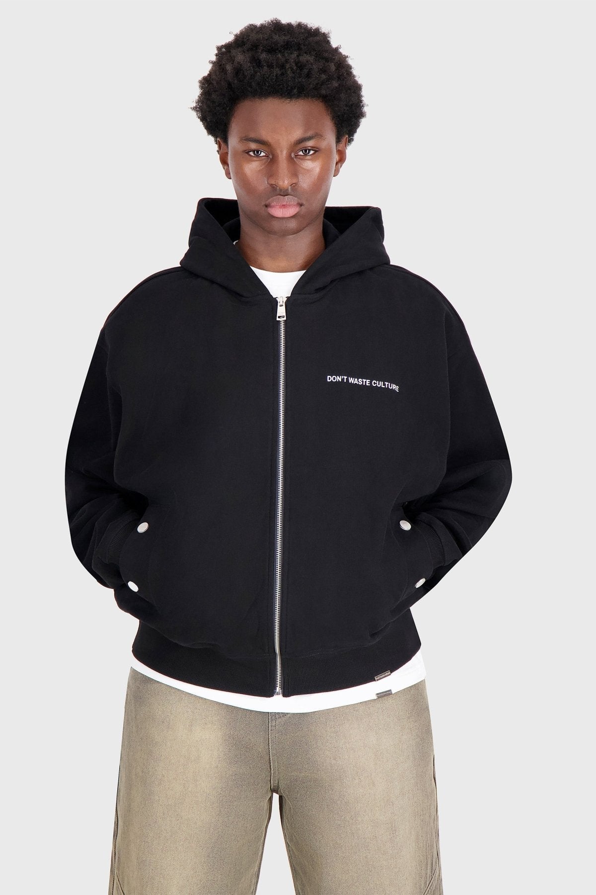 Baelen | Black - Zipper Hoodies Don't Waste Culture
