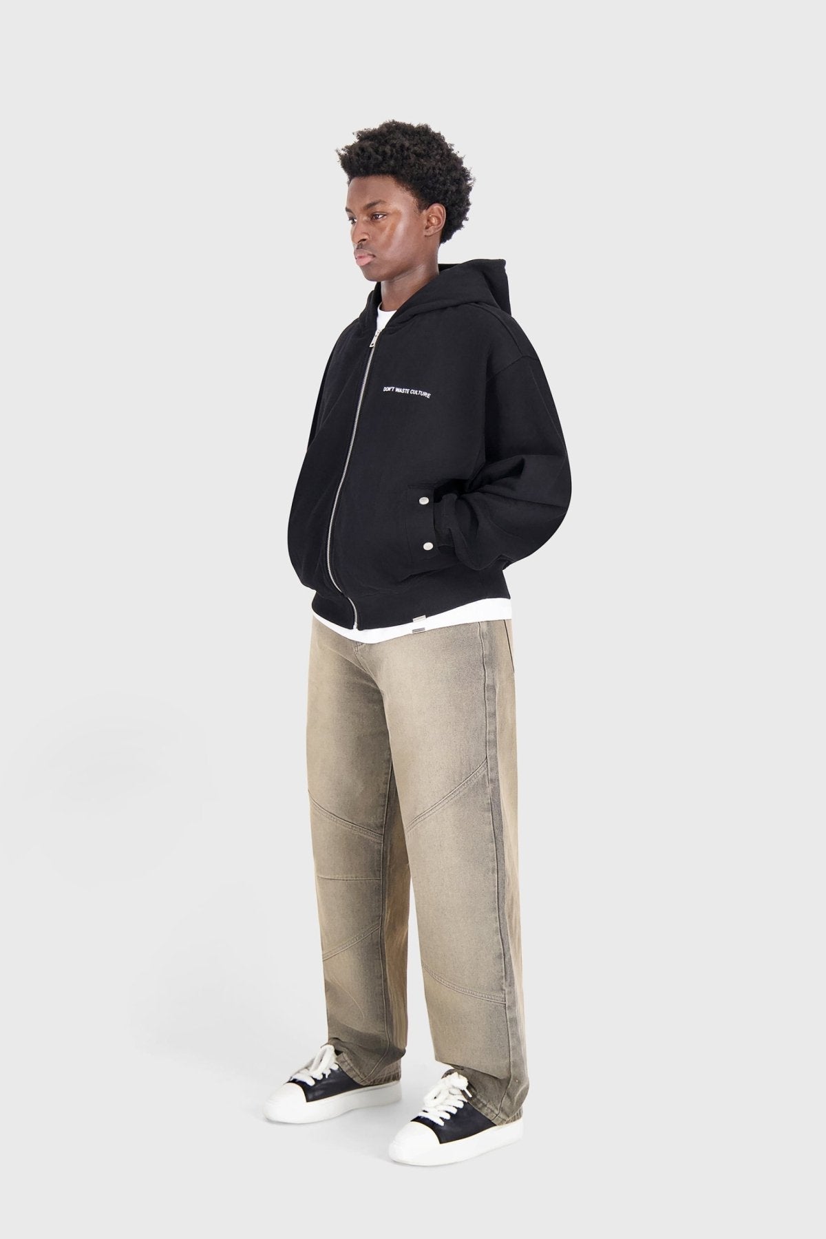 Baelen | Black - Zipper Hoodies Don't Waste Culture