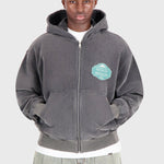 Ulric | Washed Black - Zipper Hoodies Don't Waste Culture