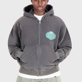 Ulric | Washed Black - Zipper Hoodies Don't Waste Culture