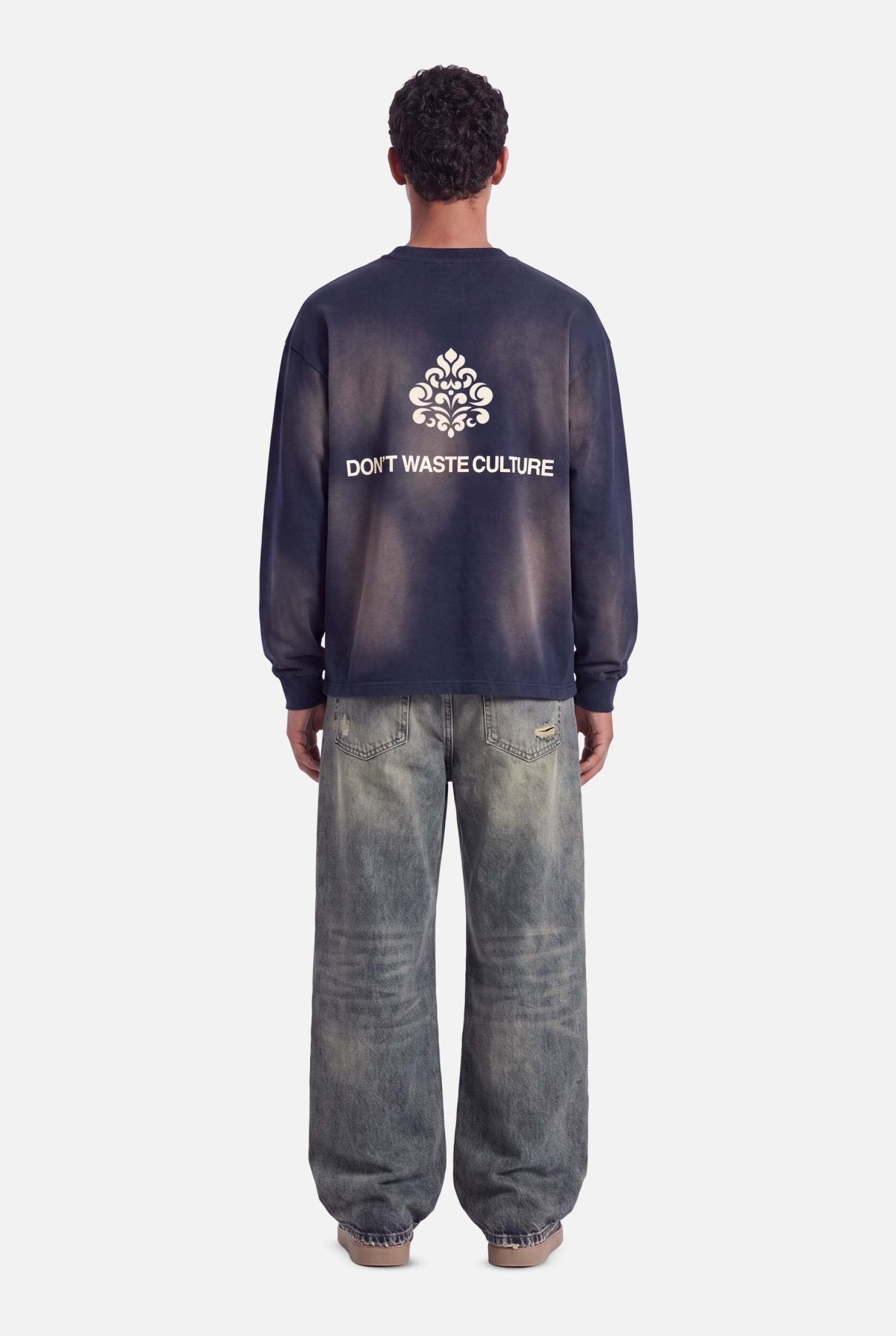 Fade Longsleeve | Navy Blue - Longsleeves Don't Waste Culture