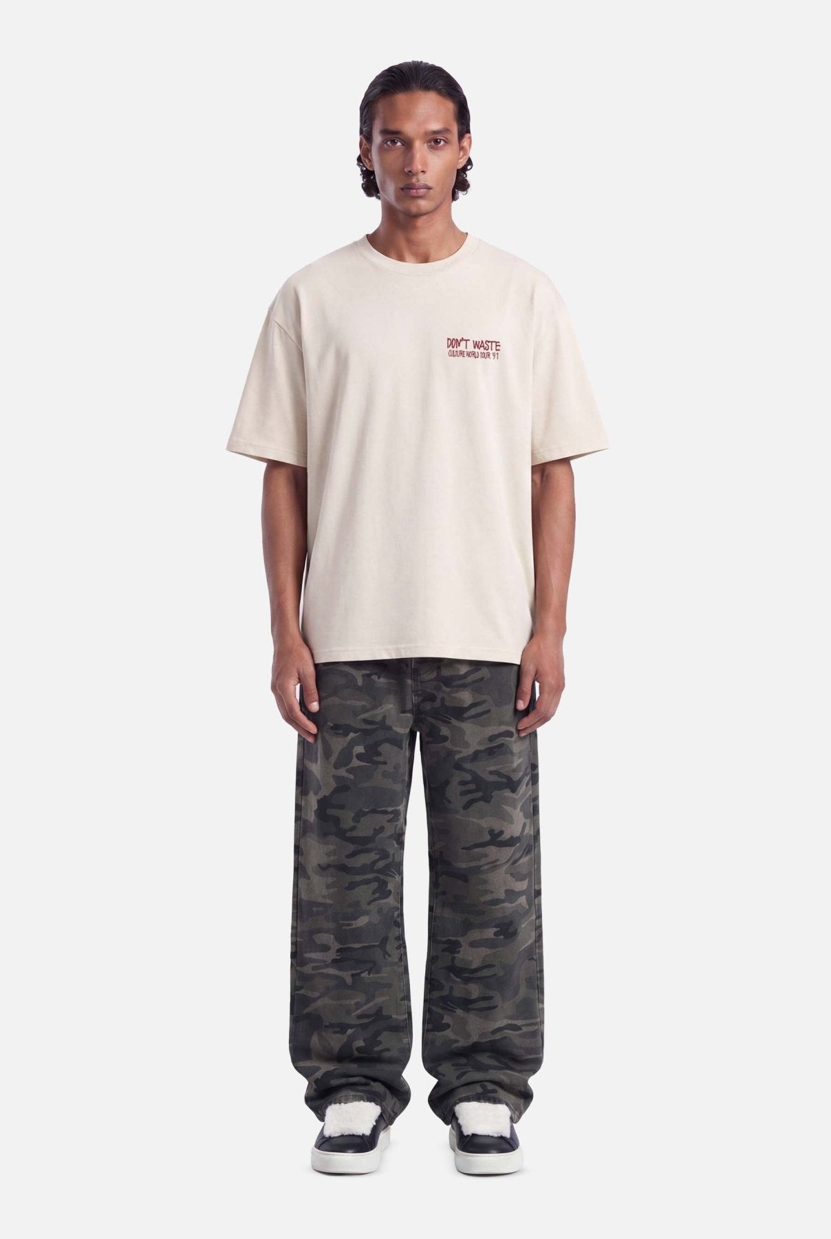 Jovi T-shirt | Beige - T-shirts Don't Waste Culture
