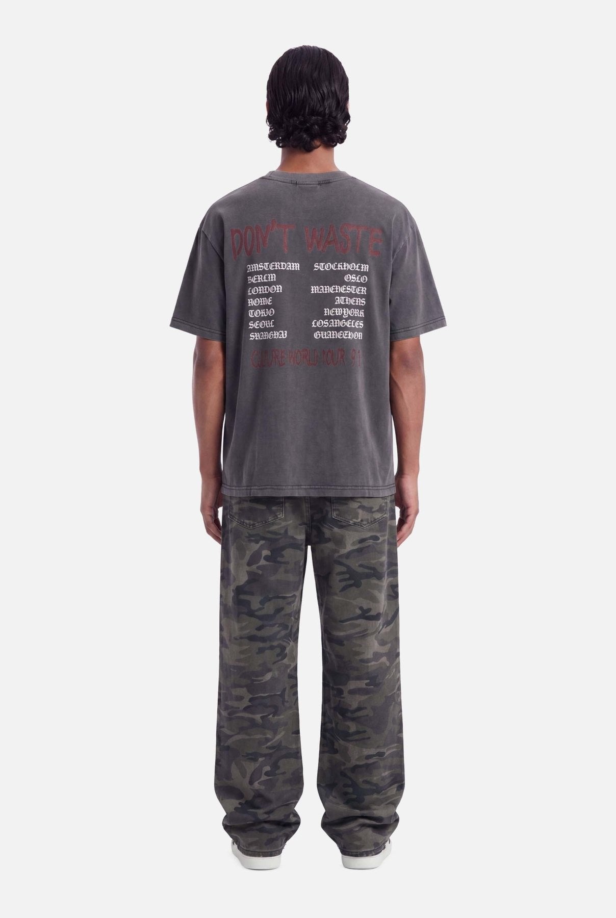 Jovi T-shirt | Washed Black - T-shirts Don't Waste Culture