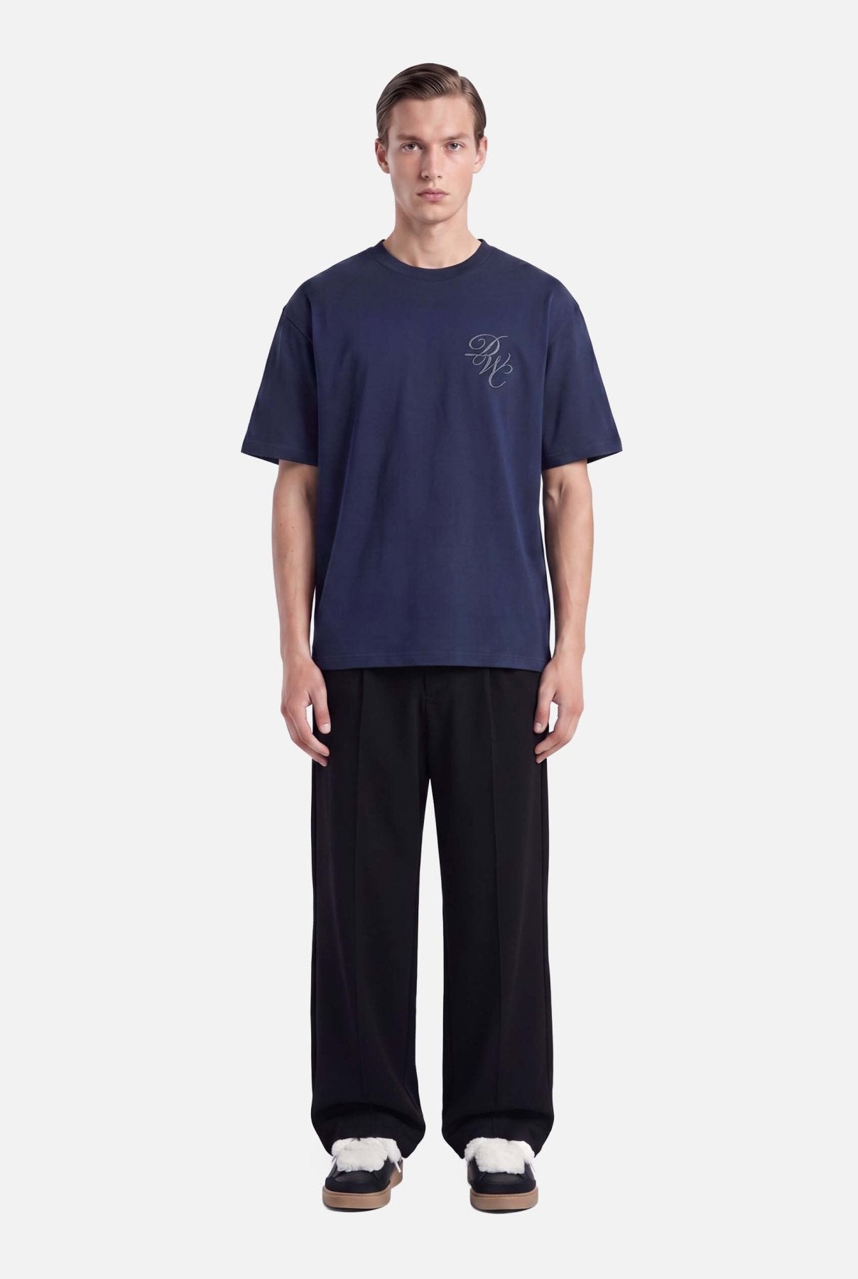 Kari T-shirt | Navy Blue - Early access Don't Waste Culture