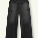 Nova Stud Jeans | Washed Black - Early access Don't Waste Culture