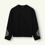 Ona Cutoff Sweater | Black